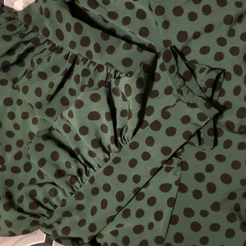 Who What Wear Polka Dotted Dress - Picture 6 of 8